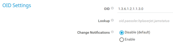 OID Settings