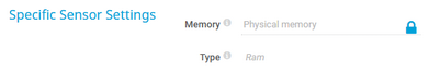 Specific Sensor Settings